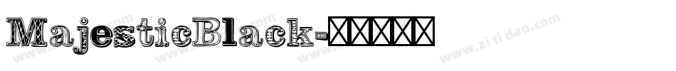 MajesticBlack字体转换