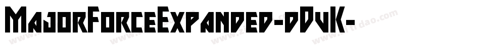 MajorForceExpanded-dDvK字体转换