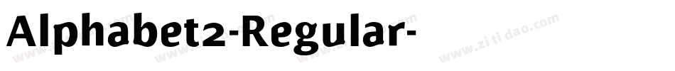 Alphabet2-Regular字体转换