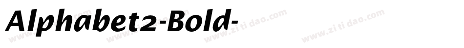 Alphabet2-Bold字体转换