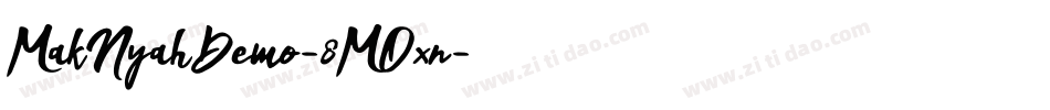 MakNyahDemo-8MOxn字体转换