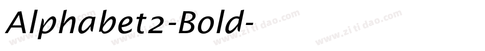 Alphabet2-Bold字体转换