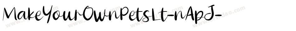 MakeYourOwnPetsLt-nApJ字体转换