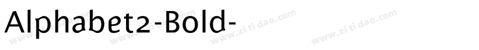 Alphabet2-Bold字体转换