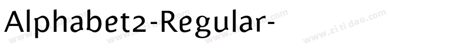Alphabet2-Regular字体转换