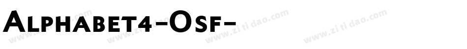 Alphabet4-Osf字体转换