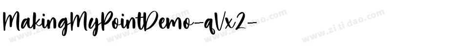 MakingMyPointDemo-qVx2字体转换