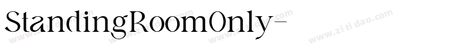 StandingRoomOnly字体转换
