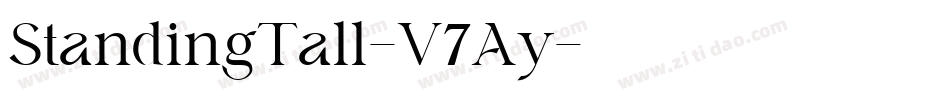 StandingTall-V7Ay字体转换 StandingTall-V7Ay字体转换