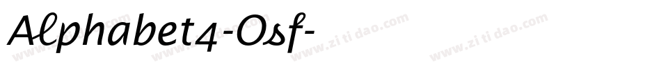 Alphabet4-Osf字体转换