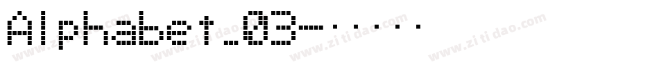 Alphabet_03字体转换