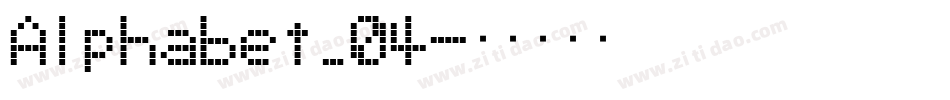 Alphabet_04字体转换