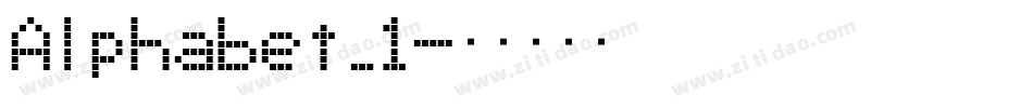 Alphabet_1字体转换