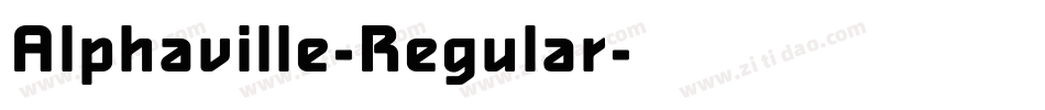 Alphaville-Regular字体转换
