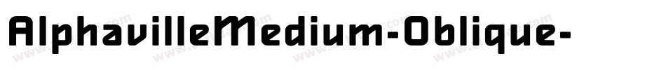 AlphavilleMedium-Oblique字体转换
