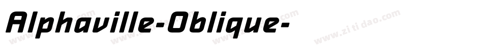 Alphaville-Oblique字体转换