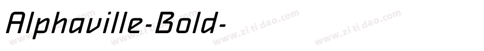 Alphaville-Bold字体转换