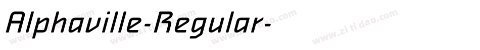 Alphaville-Regular字体转换