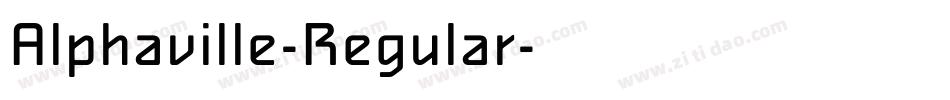 Alphaville-Regular字体转换