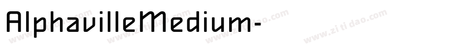 AlphavilleMedium字体转换