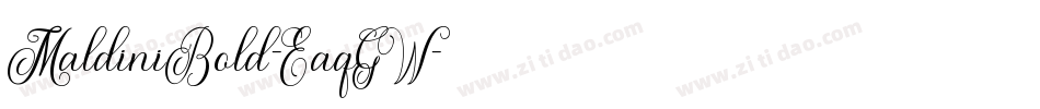 MaldiniBold-EaqGW字体转换