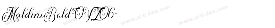 MaldiniBold-OVZO6字体转换