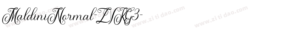 MaldiniNormal-ZVKG3字体转换