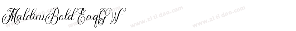 MaldiniBold-EaqGW字体转换