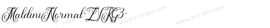 MaldiniNormal-ZVKG3字体转换