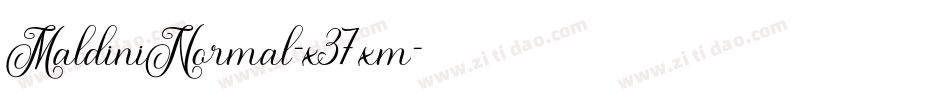 MaldiniNormal-x37xm字体转换 MaldiniNormal-x37xm字体转换