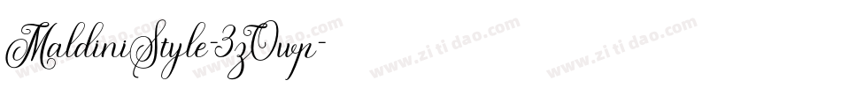 MaldiniStyle-3zOwp字体转换 MaldiniStyle-3zOwp字体转换