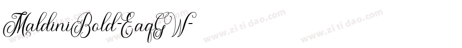 MaldiniBold-EaqGW字体转换
