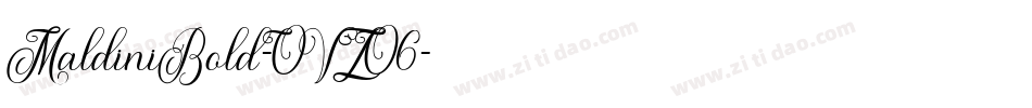MaldiniBold-OVZO6字体转换