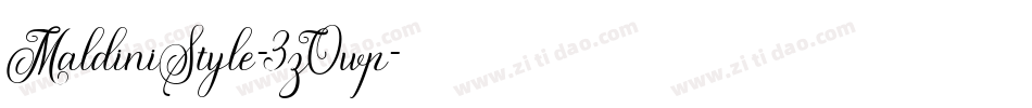 MaldiniStyle-3zOwp字体转换 MaldiniStyle-3zOwp字体转换