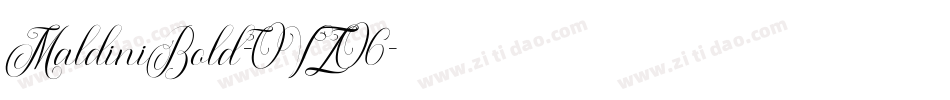 MaldiniBold-OVZO6字体转换