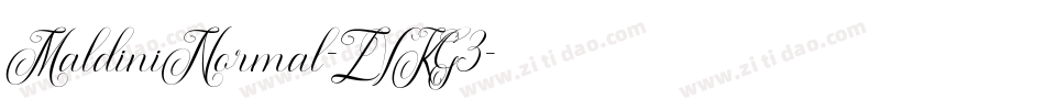 MaldiniNormal-ZVKG3字体转换