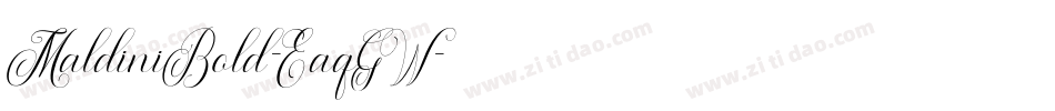 MaldiniBold-EaqGW字体转换