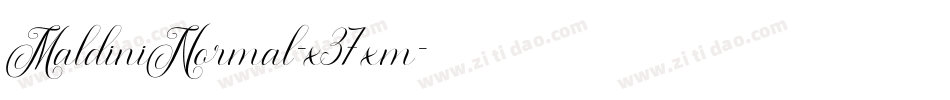 MaldiniNormal-x37xm字体转换 MaldiniNormal-x37xm字体转换