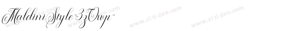 MaldiniStyle-3zOwp字体转换 MaldiniStyle-3zOwp字体转换