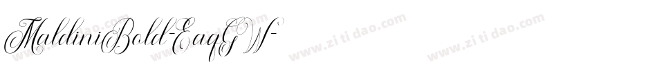 MaldiniBold-EaqGW字体转换
