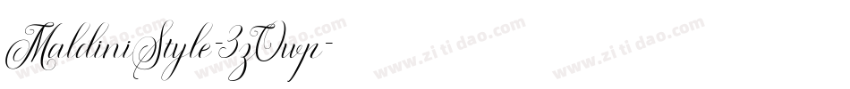 MaldiniStyle-3zOwp字体转换 MaldiniStyle-3zOwp字体转换
