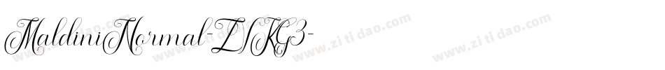 MaldiniNormal-ZVKG3字体转换