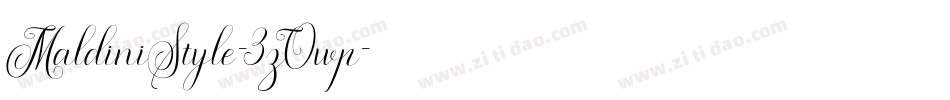 MaldiniStyle-3zOwp字体转换 MaldiniStyle-3zOwp字体转换