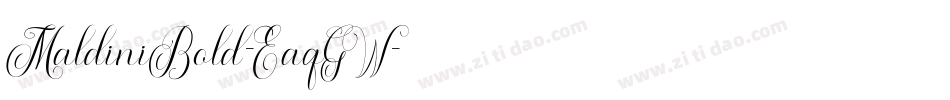 MaldiniBold-EaqGW字体转换