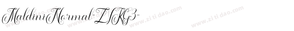MaldiniNormal-ZVKG3字体转换