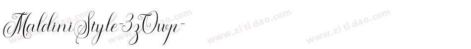MaldiniStyle-3zOwp字体转换 MaldiniStyle-3zOwp字体转换
