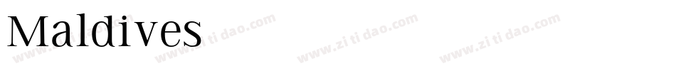 Maldives字体转换