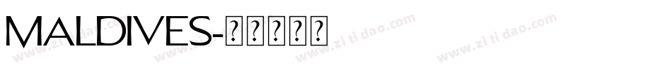 Maldives字体转换
