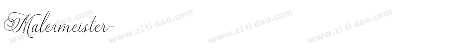 Malermeister字体转换
