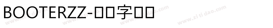 BOOTERZZ字体转换